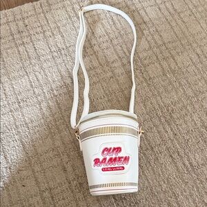 Cup Ramen White Crossbody Bag